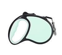 Fictory Correa retráctil para perro con mango antideslizante, sin enredos para perros pequeños y medianos, 3 m, color verde