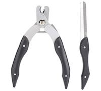 Fictory Cortaúñas profesional para perros con protector de seguridad y lima para el cuidado de las garras de perros y gatos