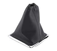 Fictory Cubierta de Palanca de Cambios en Piel Sintética Negra, Compatible con Ford Focus 2005-2012, Diseño Elegante, cubierta antipolvo de la perilla de cambio de coche de la PU