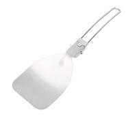 Fictory Cuchara de cocina, acero inoxidable 304, diseño plegable antiquemaduras, ideal para picnics al aire libre, camping, herramienta de cocina compacta y duradera