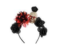 Fictory Diadema de Halloween que brilla en la oscuridad con decoraciones de murciélago y araña para accesorios de disfraz de fiesta espeluznante