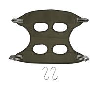 Fictory Hamaca de aseo para perros, arnés transpirable para un fácil corte de uñas para perros y gatos pequeños, correa de aseo para mascotas con ganchos, pequeña, color verde militar