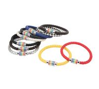 Fictory Juego de 10 pulseras de orgullo LGBT arcoíris, pulseras magnéticas trenzadas de cuero para hombres, mujeres, parejas, cómodas y elegantes