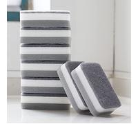 Fictory Juego de 10 toallitas de esponja para lavar platos, cepillo de doble cara para una limpieza eficiente de la cocina, aborda la grasa resistente, almohadillas de estropajo multicapa asequibles