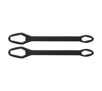 Fictory Juego de 2 llaves universales de doble extremo, acero de aleación ajustable de 8 a 22 mm para reparación del hogar y automóviles, acabado negro a prueba de óxido