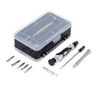 Fictory Juego de destornilladores multifunción 99 en 1, puntas de tornillo S2 para reparación de relojes y gafas, diseño ergonómico, kit de herramientas portátil con caja de almacenamiento