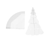 Fictory Juego de herramientas para acolchado de árbol de Navidad, acrílico transparente, plantilla de patrón de costura, regla para cuencos y manteles individuales, compatible con máquinas de coser