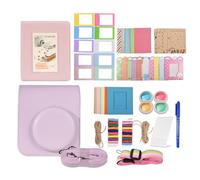Fictory Kit de accesorios de cámara instantánea para Fujifilm Instax Mini 12, juego completo con bolsa, correa, álbum, clips, marcos, calcomanías, bolígrafo, mejora tu experiencia fotográfica