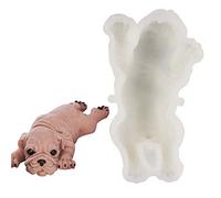 Fictory Molde de silicona 3D Shar Pei Dog para decoración de pasteles, mousse, chocolate, gelatina, helado, fondant, fácil liberación, apto para lavavajillas, divertida herramienta de horneado
