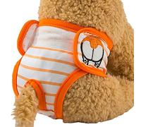 Fictory Pañales reutilizables para perros, a prueba de fugas y transpirables, para perros hembras de temporada (S, color rosa)