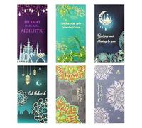 Fictory Paquetes rojos de alta calidad, juego de 6 piezas con 6 diseños únicos, sobres de prosperidad para Año Nuevo Lunar, bodas y celebraciones culturales, calidad de exportación de Malasia y