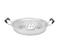 Fictory Parrilla tailandesa 2 en 1, antiadherente con calentamiento uniforme, parrilla de aluminio para interiores y exteriores, compatible con carbón, 30 cm, solución de cocción versátil