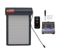 Fictory Puerta automática de gallinero con sensor de luz, fácil instalación, control de temporizador, funciona con pilas para un uso fiable