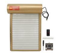Fictory Puerta automática de gallinero, sensor de luz y temporizador, sin óxido, funciona con pilas