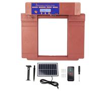 Fictory Puerta de gallinero automática solar, control remoto y temporizador, diseño seguro para depredadores