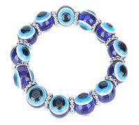 Fictory Pulsera de ojo azul de pavo, joyería contra el mal de ojo para la suerte, regalo único para protección