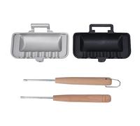 Fictory Sartén de doble cara, bandeja para hornear sándwich, sellador de crimpado de pan, fácil cocción antiadherente, herramienta de cocina versátil