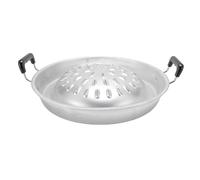 Fictory Sartén tailandesa 2 en 1, antiadherente, calentamiento uniforme, olla caliente de aluminio y parrilla de carbón, 35 cm, cocina en interiores y exteriores, uso versátil, ligera y duradera