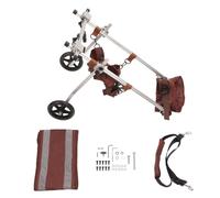 Fictory Silla de ruedas para perros para patas traseras, aluminio resistente, ayuda a la movilidad de 2 ruedas para perros medianos y grandes, talla L