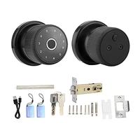 Fictory Smart Ball - Cerradura de puerta con contraseña de huella dactilar, tarjeta IC, aplicación Bluetooth, antirrobo, compatible con TUYA, fácil instalación, acceso seguro, respaldo de llave