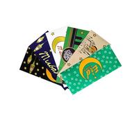 Fictory Sobres para festivales de Oriente Medio, paquete de 6 paquetes de dinero verde con bendiciones de dibujos animados para celebraciones de Eid y regalos culturales