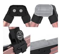 Fictory Soporte doble para guitarra, soporte plegable ajustable para acústico, eléctrico, bajo, violín, diseño portátil y duradero