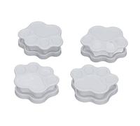 Fictory Soporte magnético para almohadilla de entrenamiento para orinar, soportes de pared con adhesivo fuerte, protege las paredes de cachorros y perros, 4 unidades, diseño de patas blancas