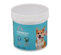 Fictory Toallitas quitamanchas de lágrimas, limpieza suave de ojos con extracto de algas marinas para perros y gatos, 100 toallitas