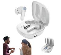 Ficugxd ai Headphones Language Translation,cuffie per la traduzione di dutyliability,Auriculares de traducción de Idiomas,Auriculares con traductor,auricolari traduzione simultanea-White