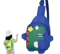 Ficugxd Bolso Dinosaurio Niño, Dinosaurio Bolsa De Hombro, Bolso Niño De Hombro Dinosaurios, Niñas Y Niños Moda Dibujos Animados Dinosaurio Bolsillo Pecho, Nylon Ajustable Ligero Bandolera