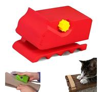 Ficugxd Cortador De Carton, Cortador De Cartón De Mano Impreso En 3D, Cortador De Cartón Rascador para Gatos, Cortador De Tiras De Cartón Creativo De Mano para Almohadillas Rascadoras De Gatos