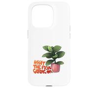 Ficus Plant Juego de Palabras Lo Que el ficus va en diseño Carcasa para iPhone 15 Pro