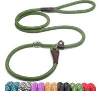 Fida Correa deslizante para perros | 1,8 m, talla única, correa de cuerda sin cordones. Fácil de poner, no necesita collar ni arnés. Cuerda de escalada duradera y resistente a la intemperie con