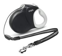 Fida Correa extensible para perros de 9 m, resistente para perros medianos y grandes, sin enredos, correa extensible para perros de hasta 50 kg, color negro