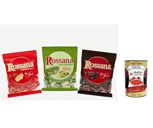 Fida, Rossana Tris con Ripieno Classico, al Pistacchio e al Cioccolato, trío con relleno clásico, pistacho y chocolate + polpa italiana gourmet 400 g