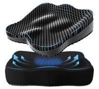 Fidapix Cojines de asiento de gel para sentarse durante mucho tiempo, cojín de enfriamiento extra grande ultra grueso para silla de oficina para aliviar la presión, silla de ruedas de ciática, asiento