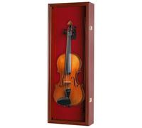 Fiddle, violín vitrina caja de sombra con percha, con bloqueo