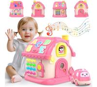 Fidecexv Montessori - Juguetes para niñas de 1 año, 12 en 1, casa musical, juguetes de aprendizaje para niños de 1 a 2, regalos de primer cumpleaños para niñas y niños de 6 a 12 años, 12 a 18, 6 a 24