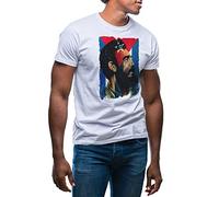 Fidel Castro Cuba Flag Camiseta de Hombre Blanca Size XL