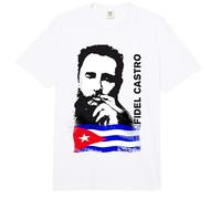 Fidel Castro Cuba Revolution cigarro Demo Bandera Comfort Colors Adult Heavyweight T-Shirt