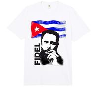 Fidel Castro Cuba Revolution Demo Bandera Comfort Colors Adult Heavyweight T-Shirt