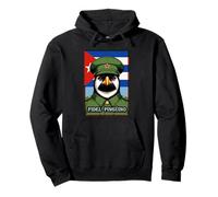 Fidel Pingüino Pingüino Revolucionario Cubano Sudadera con Capucha