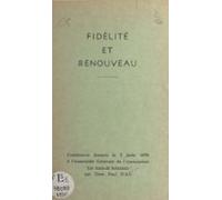 Fidélité Et Renouveau (ebook)