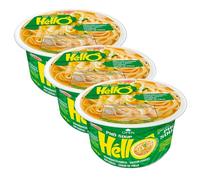 Fideos de arroz instantáneos estilo Pho sabor pollo 70 g en vaso, noodles vietnamitas rápidos, caldo aromático especiado, comida callejera en minutos