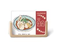 Fideos de carne de res de comida Taiwán Travel 2022 Calendario de escritorio Planificador de 12 meses