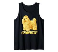 Fideos de Espaguetis Malteses Comida Italiana Amor Cachorro Camiseta sin Mangas
