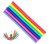 Fideos de natación, fideos de piscina, paquete de 6 de natación coloridos - Flotadores de espuma de núcleo hueco de 59 pulgadas de largo para piscina, lago, diversión acuática, ejercicio y man
