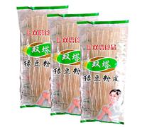 Fideos de soja planos 200 g tipo cristal para wok, sopas y hot pot textura elástica y translúcida