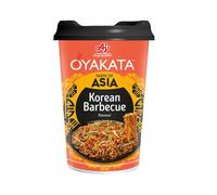 Fideos instantáneos sabor Barbacoa Coreana 93 g en vaso con tapa escurridora, noodles estilo stir-fry listos en 3 min