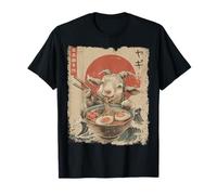 Fideos japoneses de Ramen Vintage de Granja de Cabras Camiseta